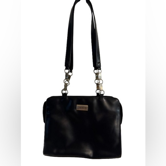 Capezio Handbags - Capezio 
Black Faux Leather Handbag- Vintage Y2K